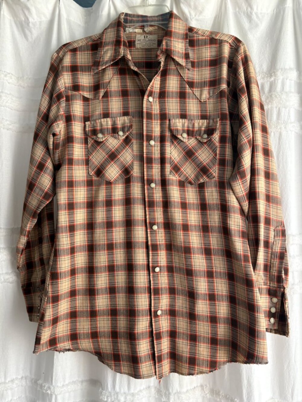 Vintage Men's Dee Cee Brand Pearl Snap Plaid Western Shirt Men (15/33)